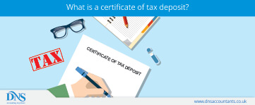 Certificate of Tax Deposit UK - Scheme by HMRC